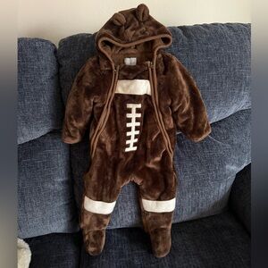 The Children's Place Brown Football Fleece Bunting